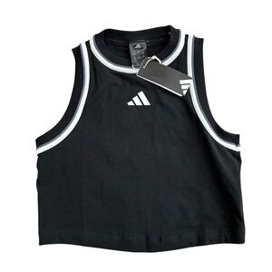 adidas Sportswear Essential Crop Top Women Size Med Lifestyle Casual Tank JG4180